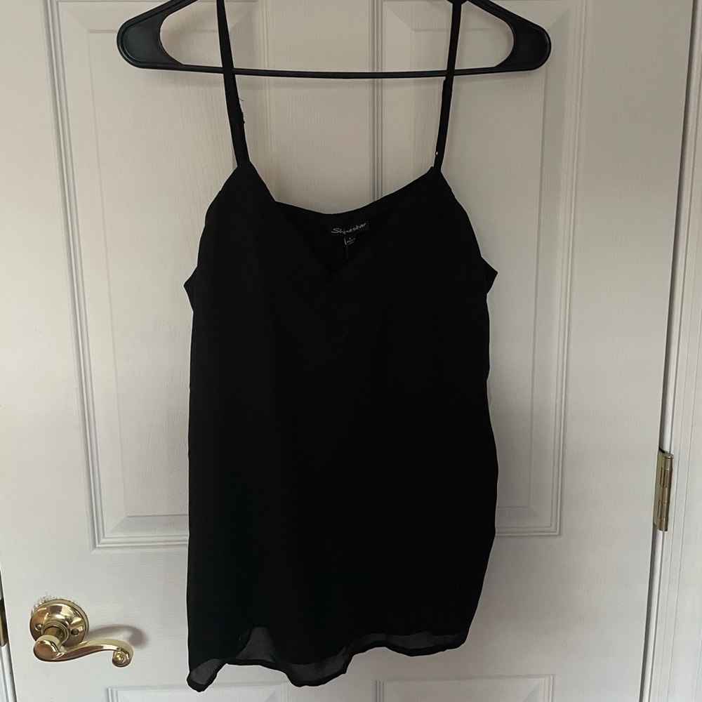 Chiffon Spaghetti Strap Top